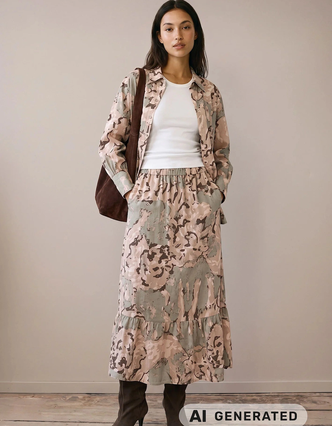 Lion print abstract blouse