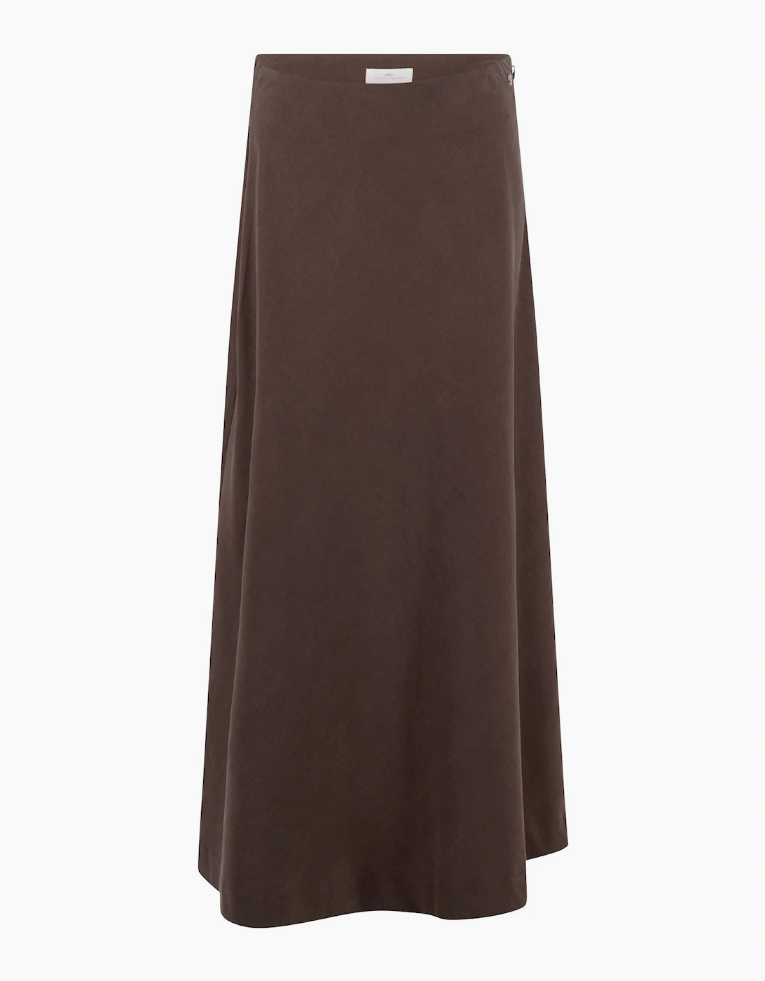 Bias cut lyocell skirt in espresso