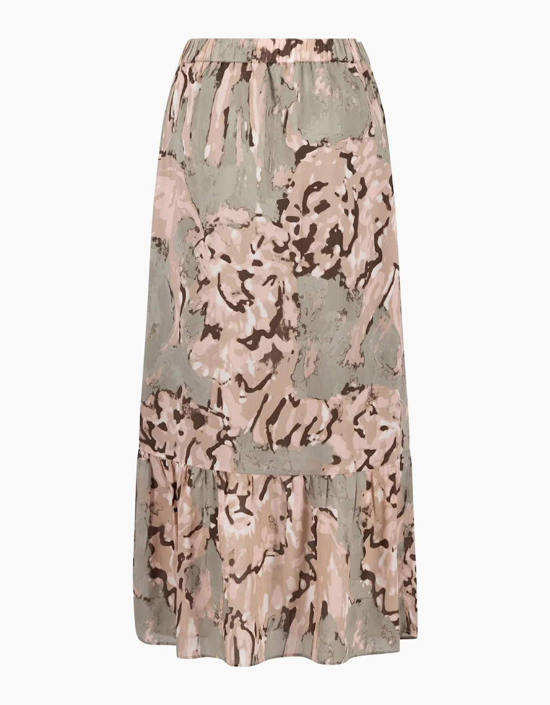 Lion print maxi skirt