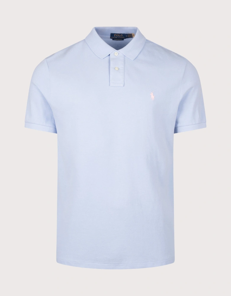 Custom Slim Fit Mesh Polo Shirt