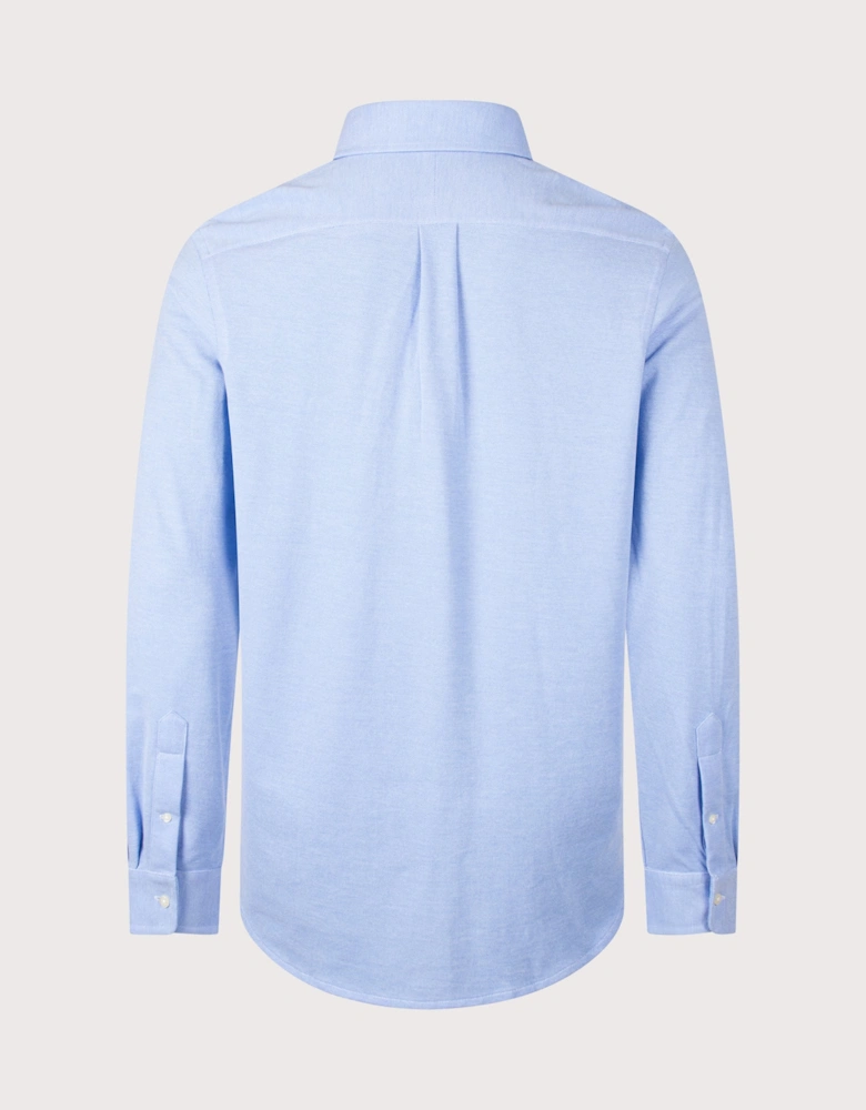 Regular Fit Knit Oxford Mesh Shirt