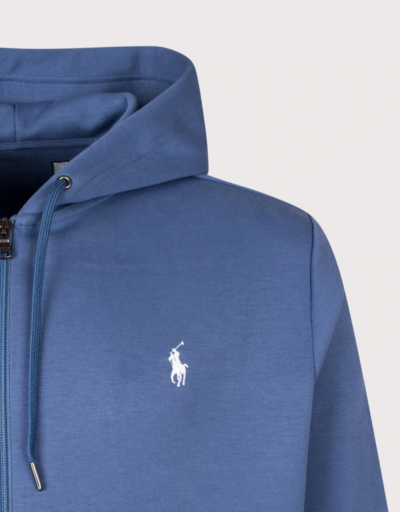 Zip Through Double Knit Hoodie