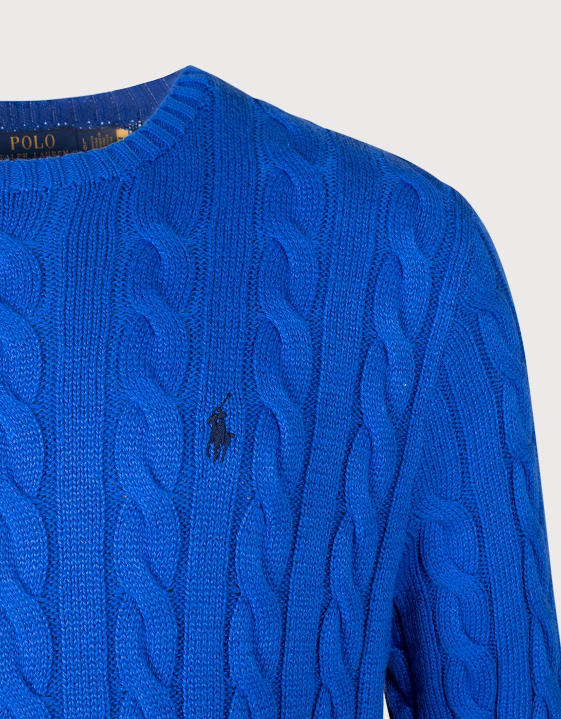 Regular Fit Cable Knit Cotton Jumper