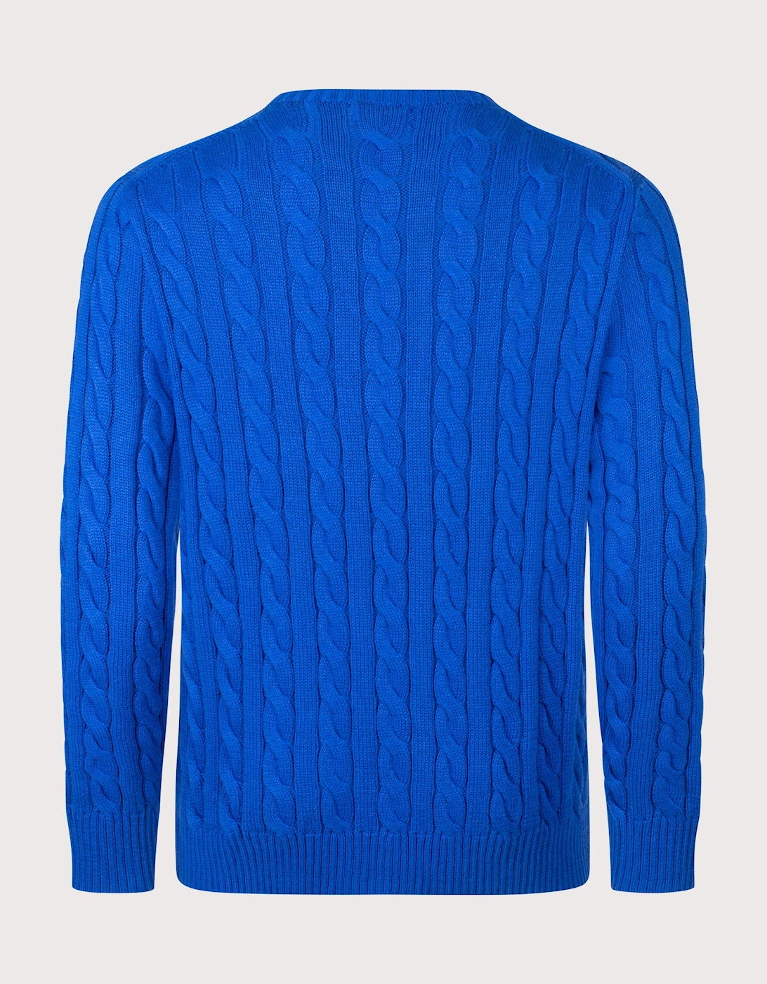 Regular Fit Cable Knit Cotton Jumper