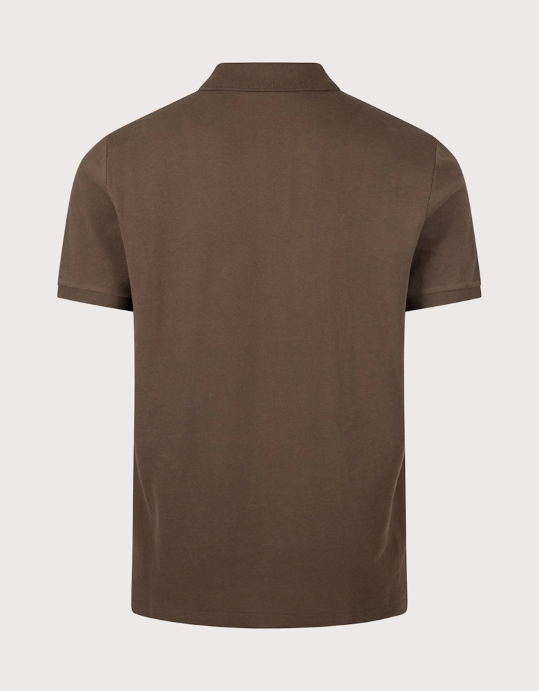 Custom Slim Fit Mesh Polo Shirt