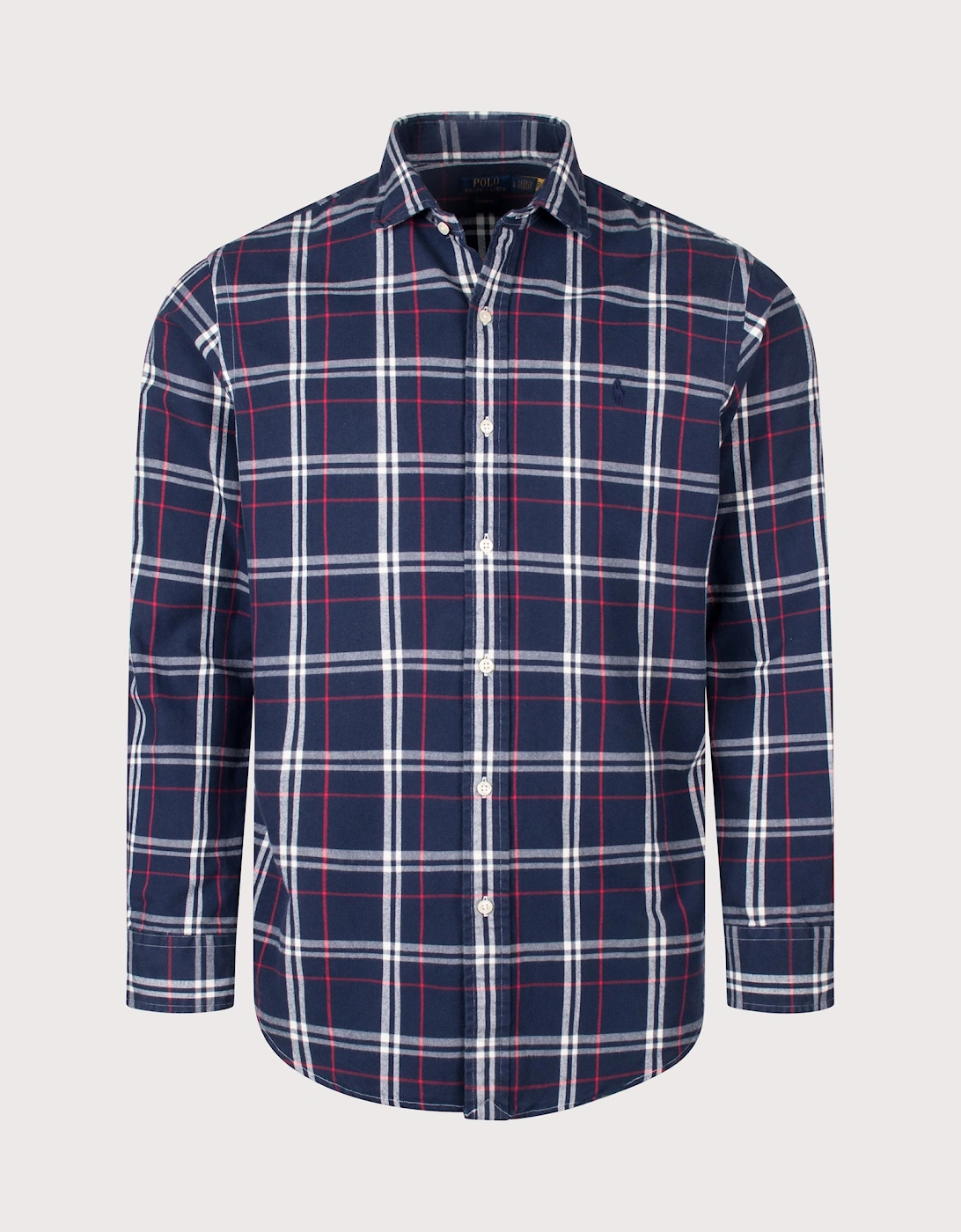 Custom Fit Plaid Oxford Shirt