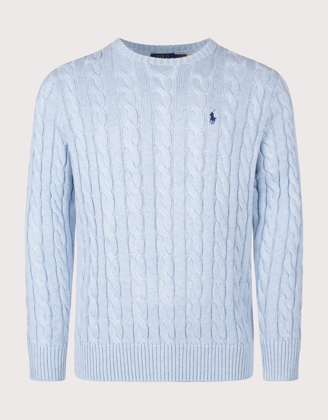 Regular Fit Cable Knit Cotton Jumper