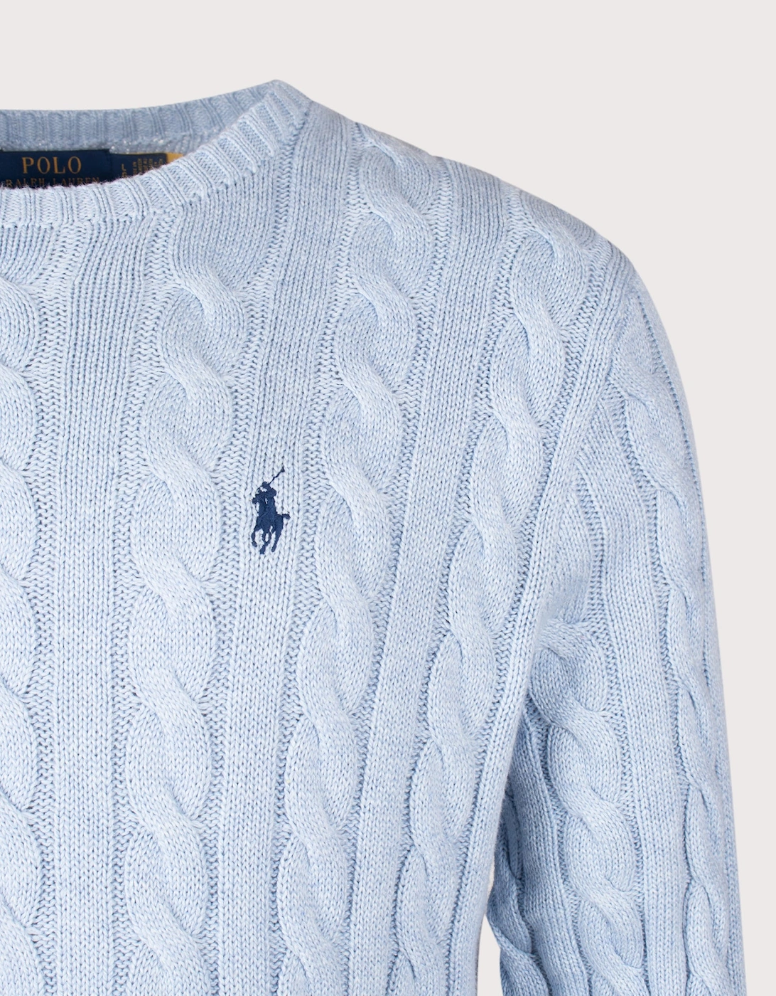 Regular Fit Cable Knit Cotton Jumper