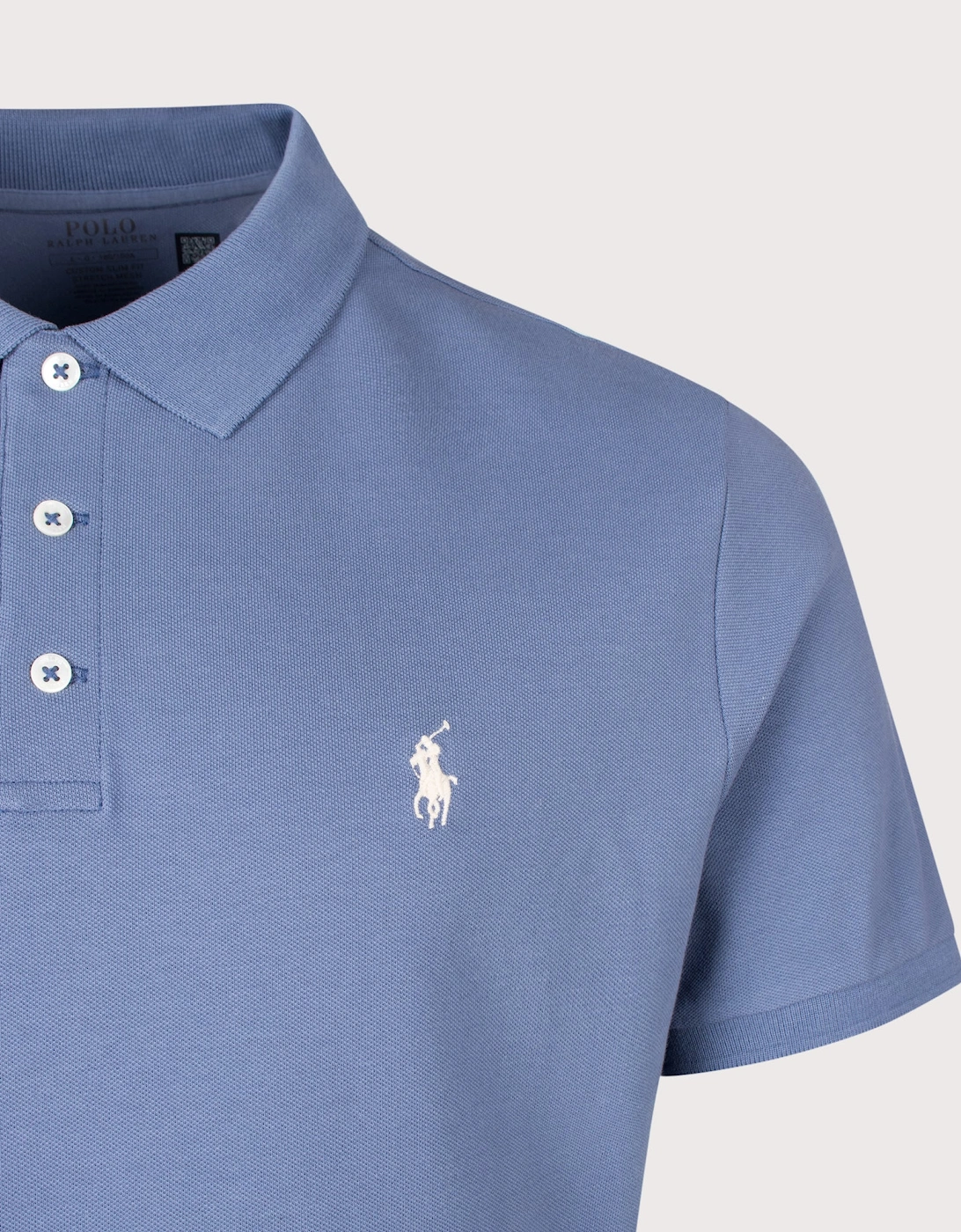 Custom Slim Fit Stretch Mesh Polo Shirt
