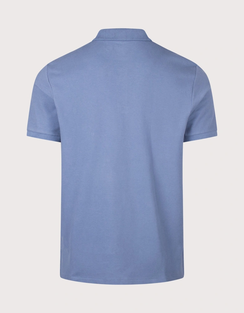 Custom Slim Fit Stretch Mesh Polo Shirt