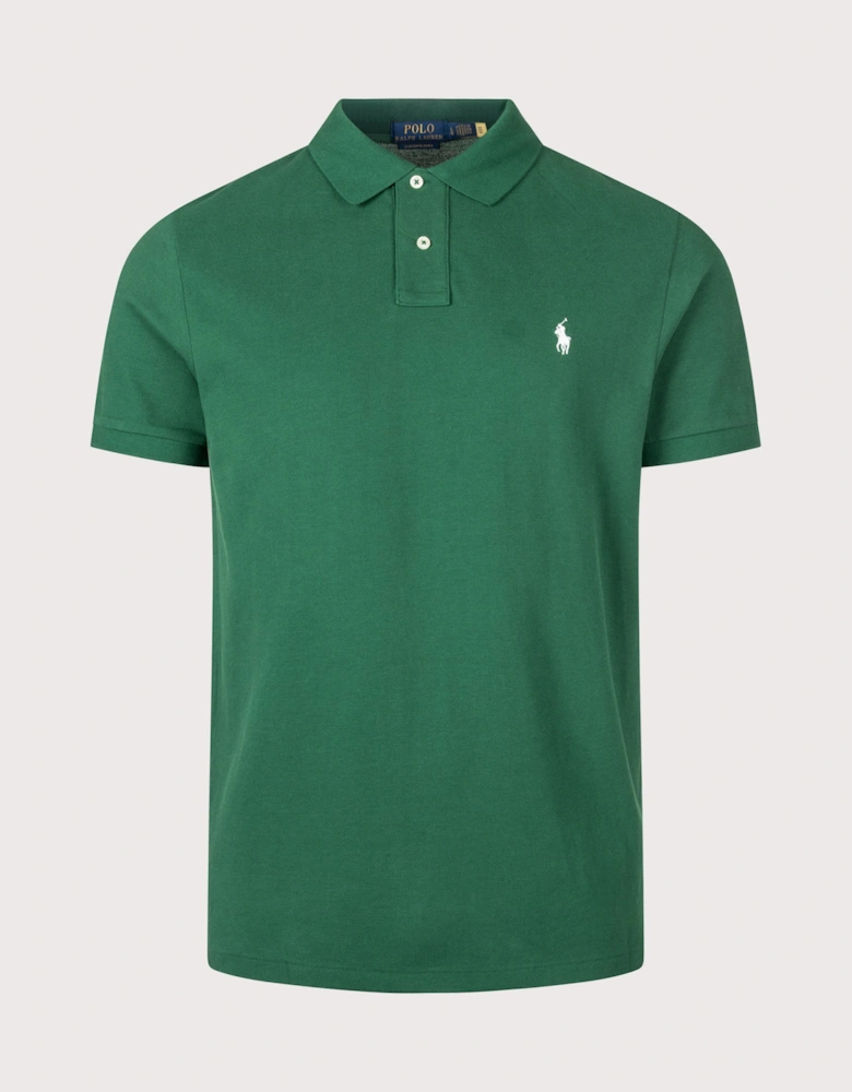 Custom Slim Fit Mesh Polo Shirt