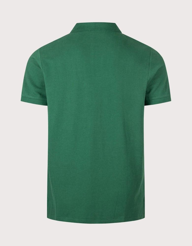 Custom Slim Fit Mesh Polo Shirt