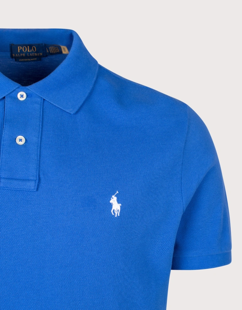 Custom Slim Fit Mesh Polo Shirt