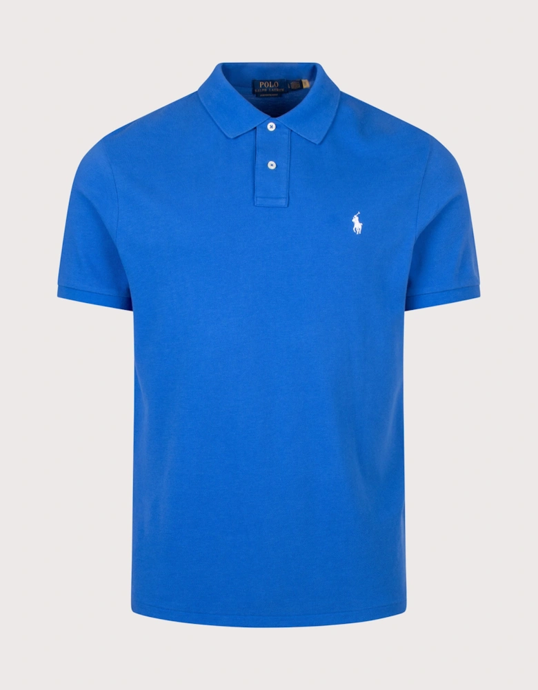 Custom Slim Fit Mesh Polo Shirt