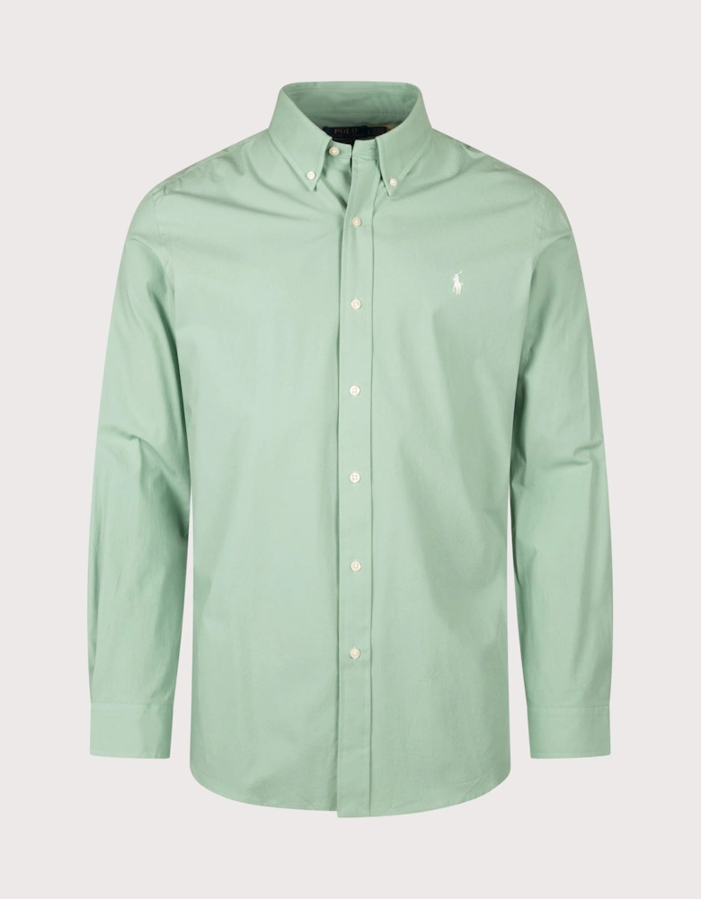 Custom Fit Stretch Poplin Shirt