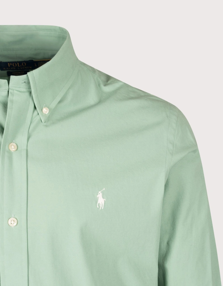 Custom Fit Stretch Poplin Shirt