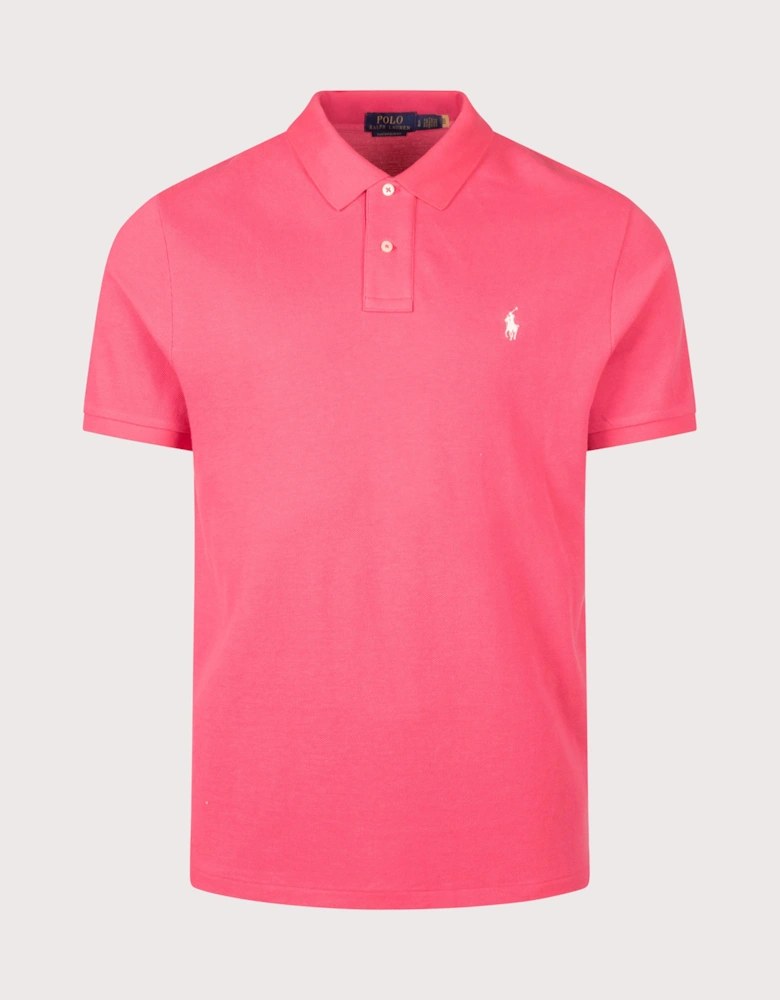 Custom Slim Fit Mesh Polo Shirt