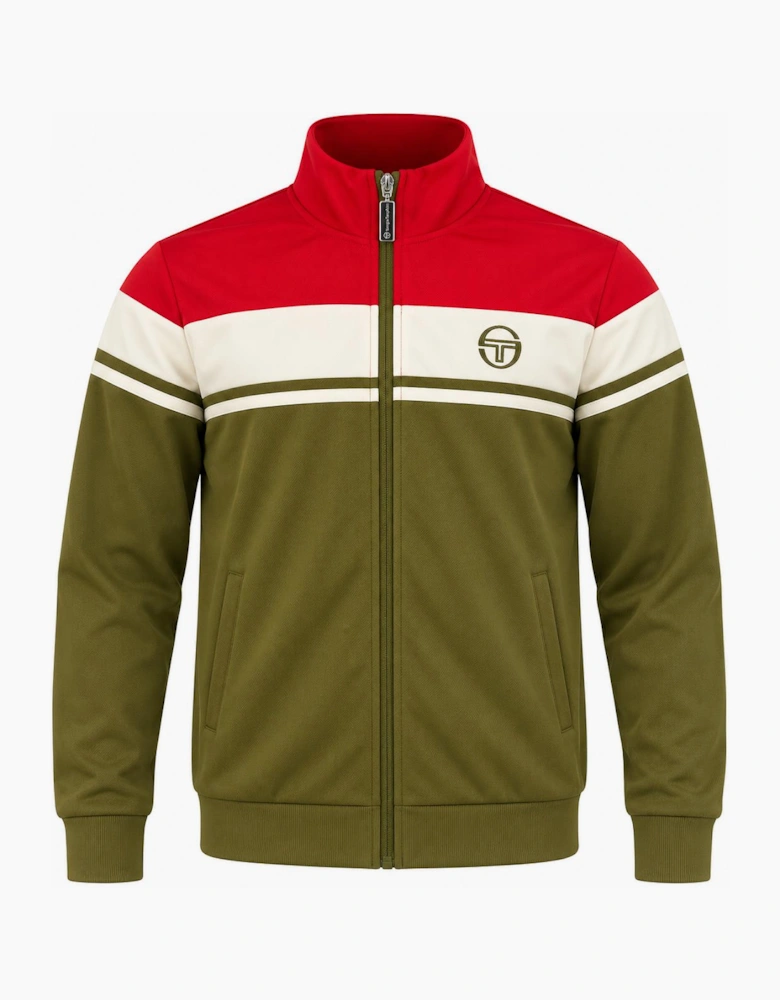 Sergio Tacchini Damarindo Track Top Jacket Adrenaline Rush/Gardenia/Dark Olive