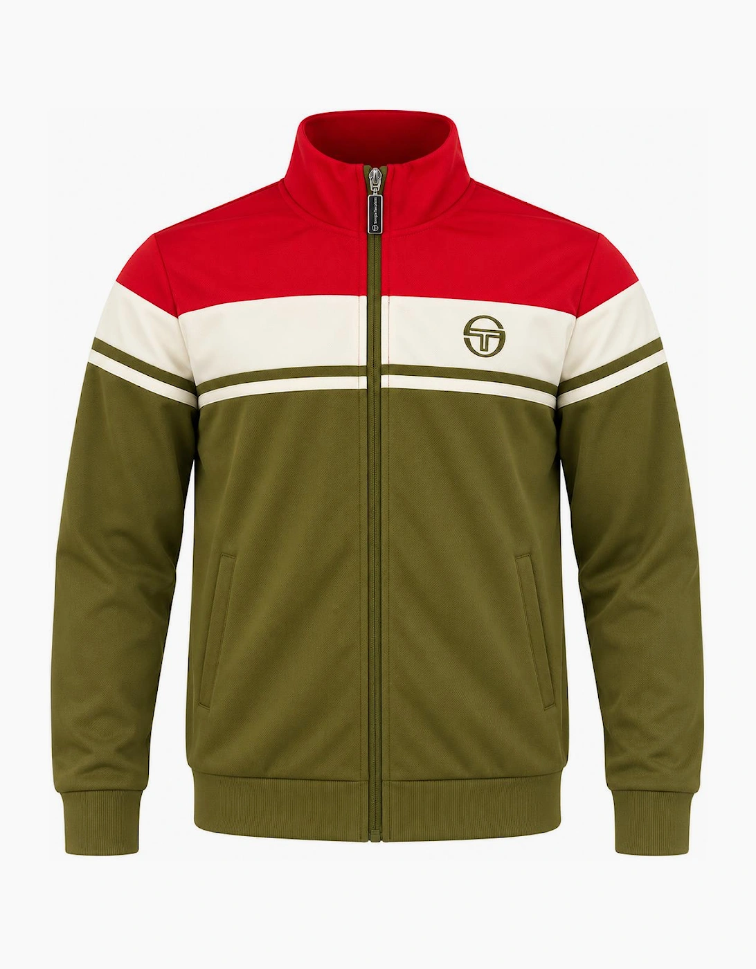 Sergio Tacchini Damarindo Track Top Jacket Adrenaline Rush/Gardenia/Dark Olive