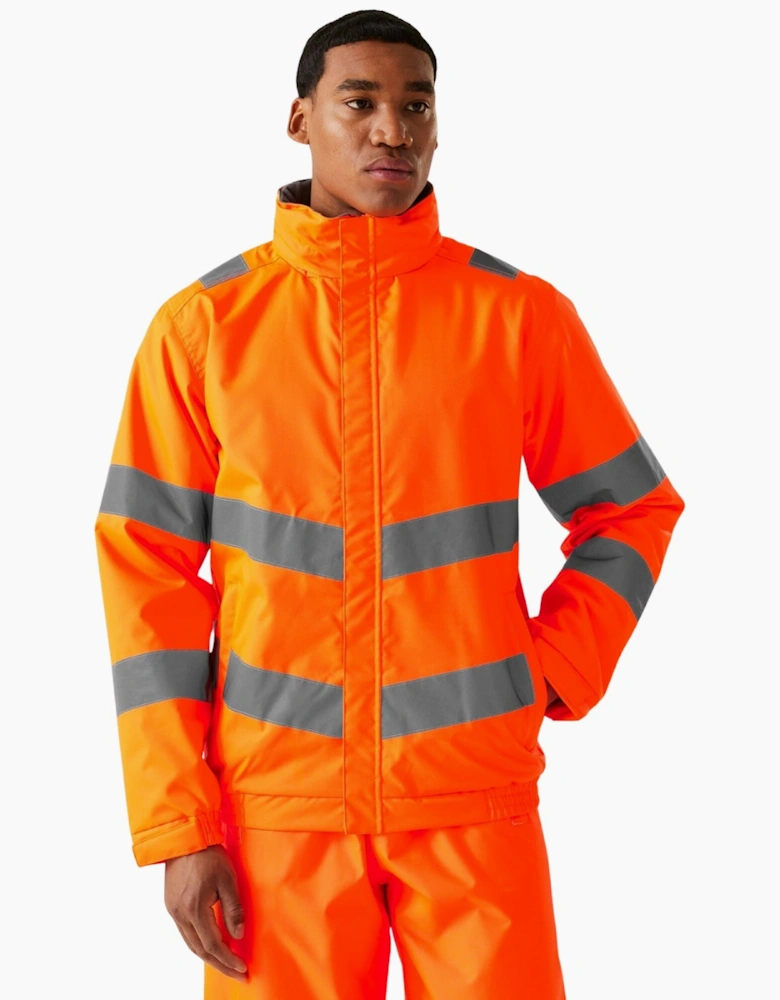 Regatta Mens Pro Hi-Vis Dover Waterproof Jacket