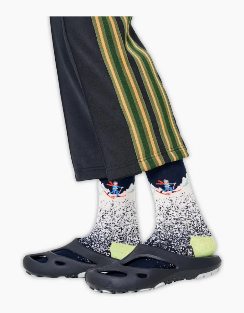 Snowy Night Socks, Navy