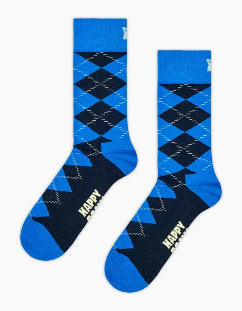 Argyle Socks, Blue