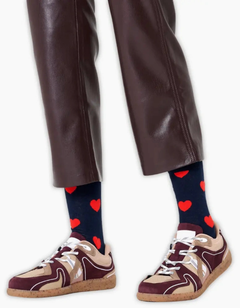 Heart Socks, Navy