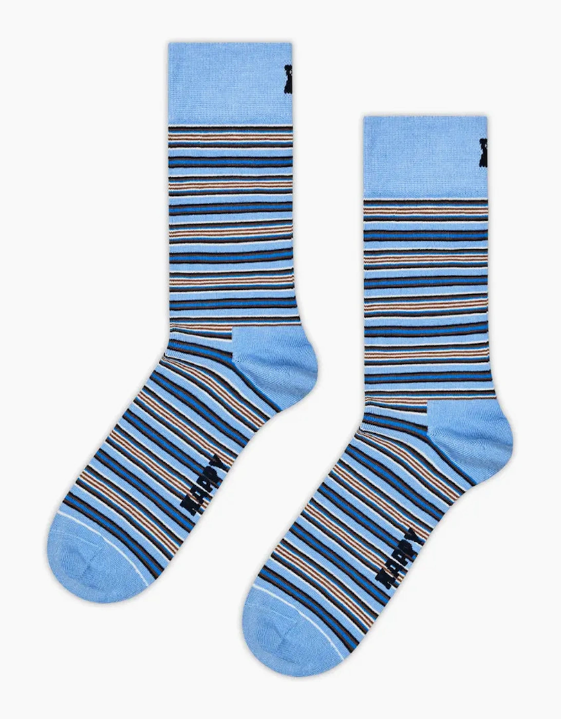 Stripe Socks, Light Blue