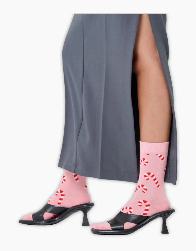 Candy Cane Socks, Pink