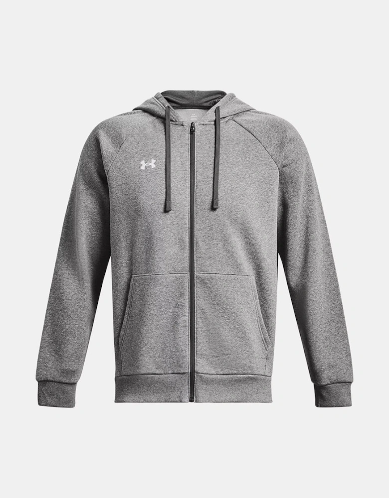 Under Armour Rival Fleece Full Zip Hoodie Grey