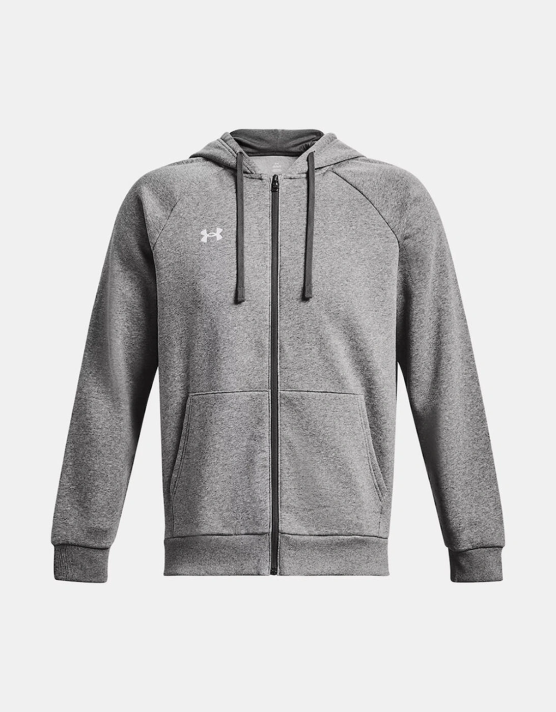 Under Armour Rival Fleece Full Zip Hoodie Grey