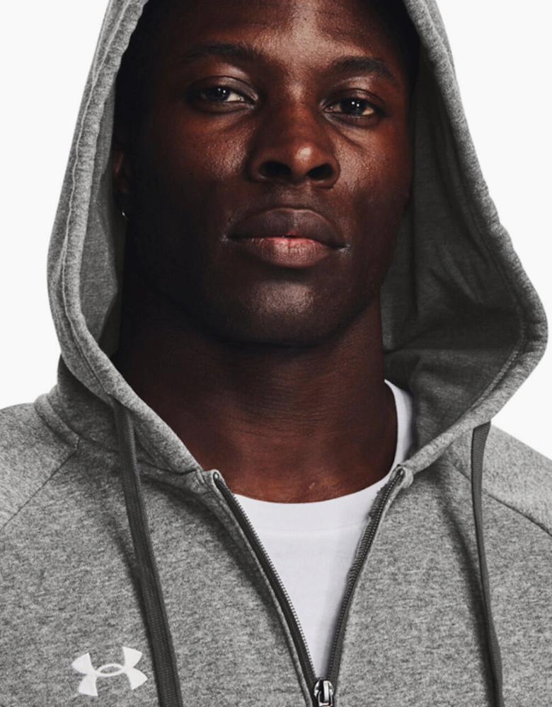 Under Armour Rival Fleece Full Zip Hoodie Grey