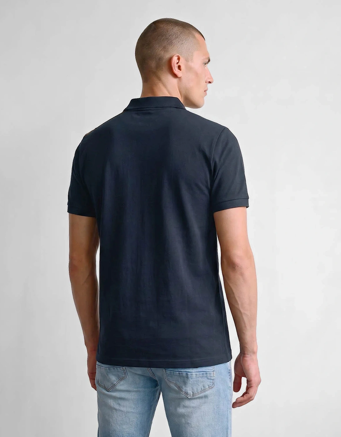 Luke Hamilton Polo Check Collar 280GSM DARK NAVY