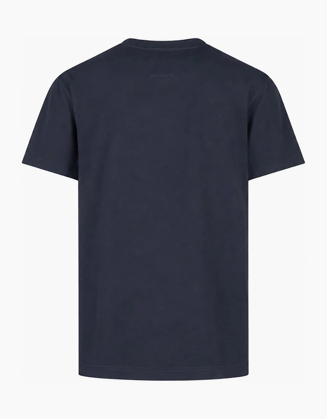 Luke 1977 Firth Regular Fit T-Shirt Shoulder Check Panels 180GSM DARK NAVY