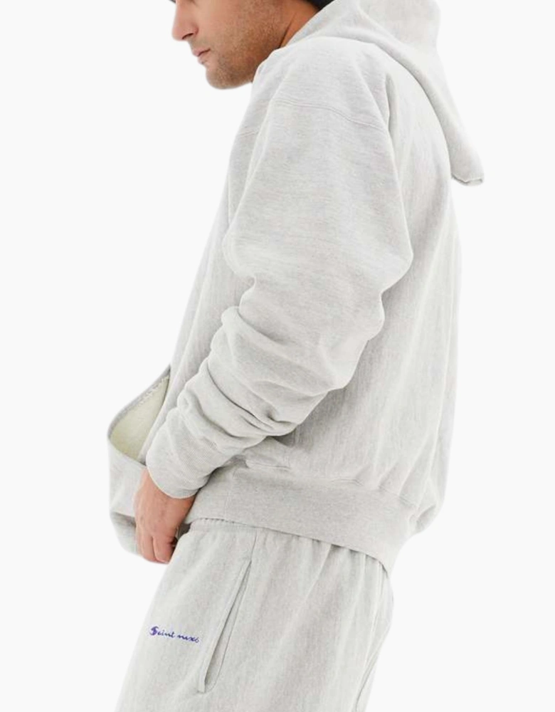 Saint Michael Logo Hoodie Mens Pullover Cotton Embroidered Winter