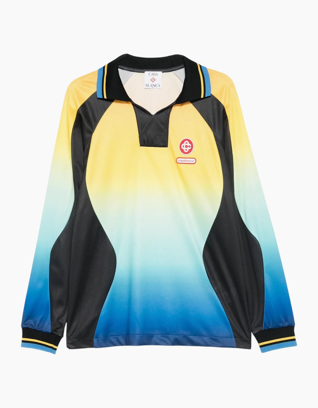 Casablanca Gradient Effect T Shirt Full Sleeve Football Top