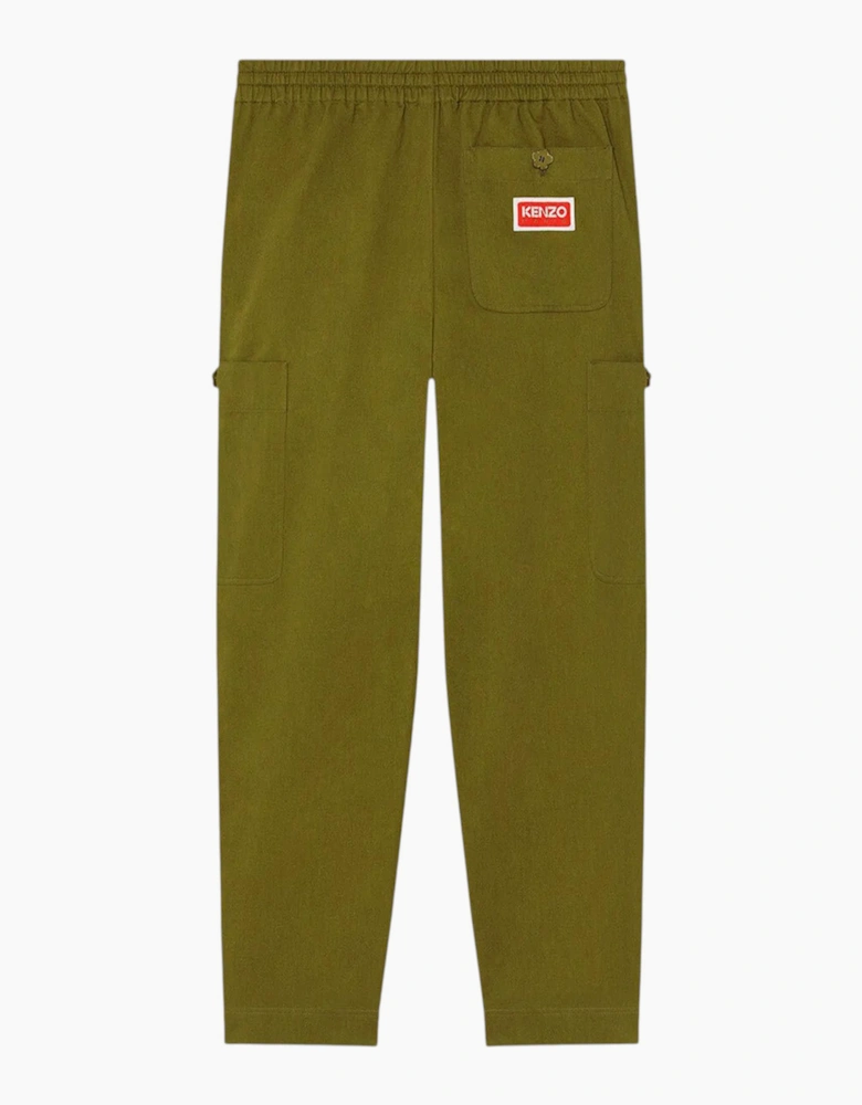 Kenzo Cargo Pant Mens Jogging Bottoms Straight Fit Green