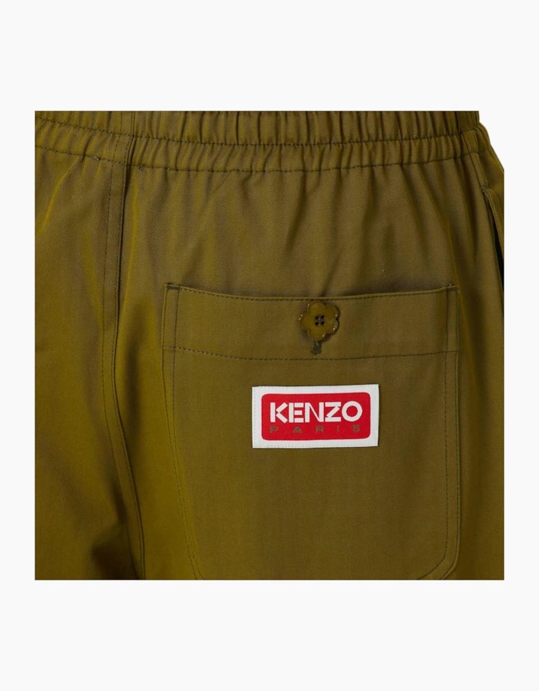 Kenzo Cargo Pant Mens Jogging Bottoms Straight Fit Green