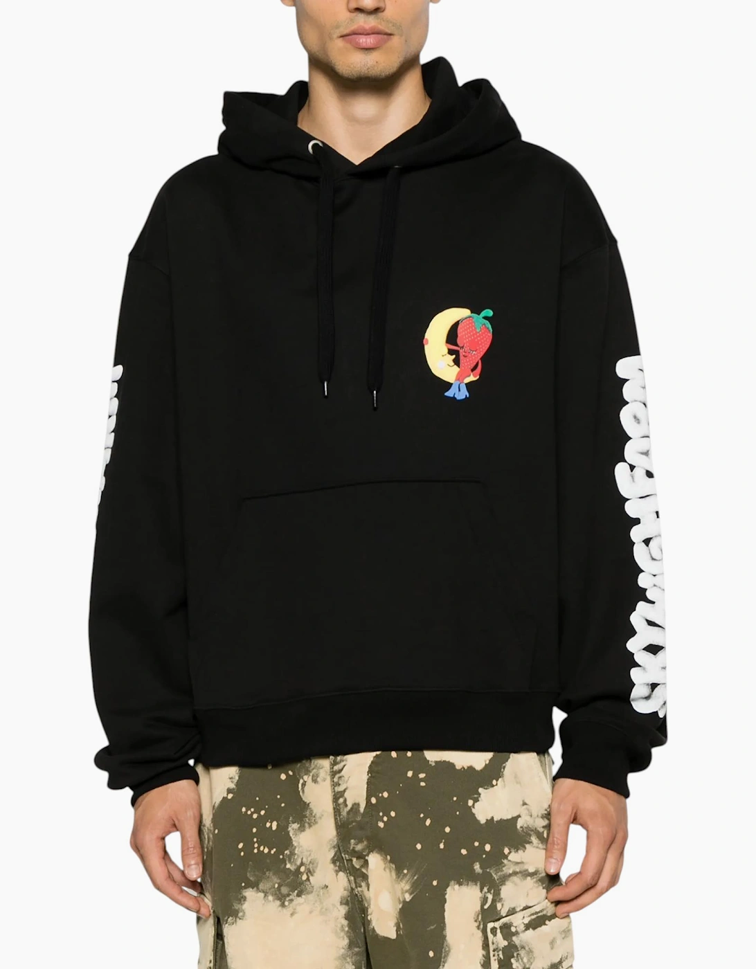 Sky High Farm Mens Hoodie Perennial Shana Logo Graphic Print Pullover Hoodie