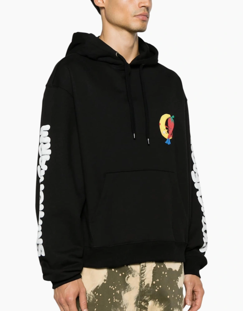 Sky High Farm Mens Hoodie Perennial Shana Logo Graphic Print Pullover Hoodie