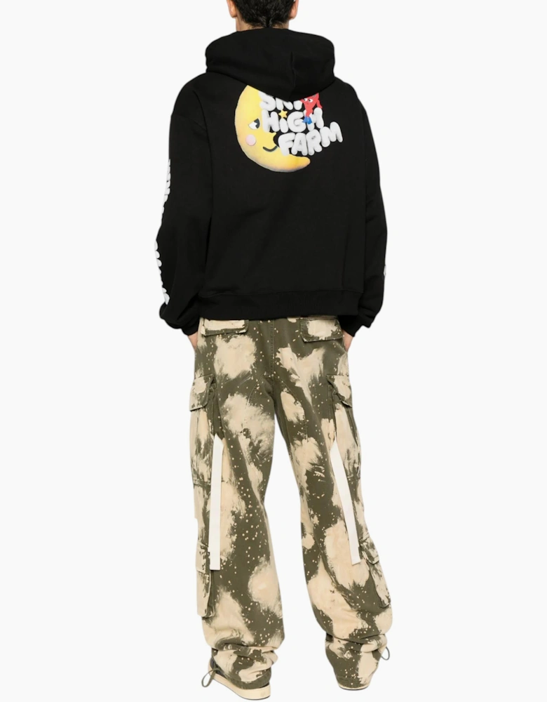 Sky High Farm Mens Hoodie Perennial Shana Logo Graphic Print Pullover Hoodie