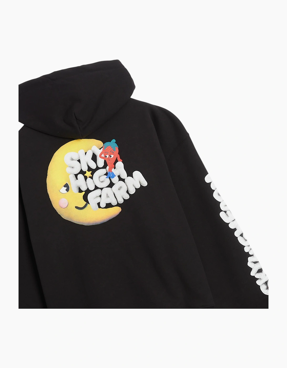 Sky High Farm Mens Hoodie Perennial Shana Logo Graphic Print Pullover Hoodie