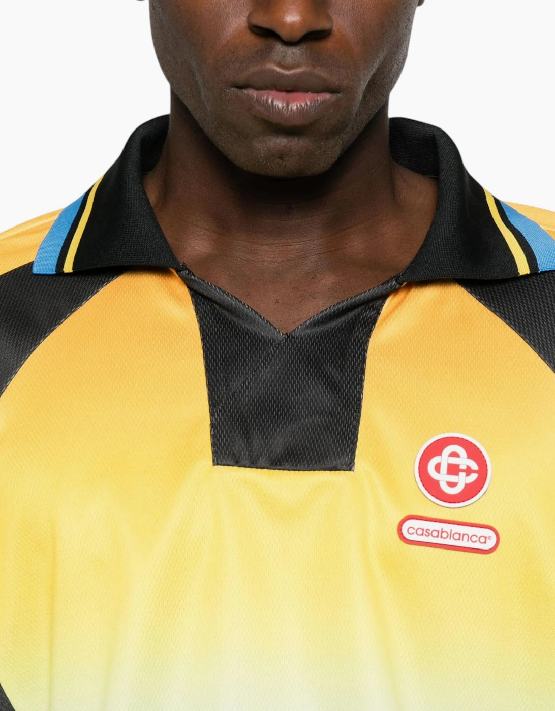 Casablanca Gradient Effect T Shirt Full Sleeve Football Top