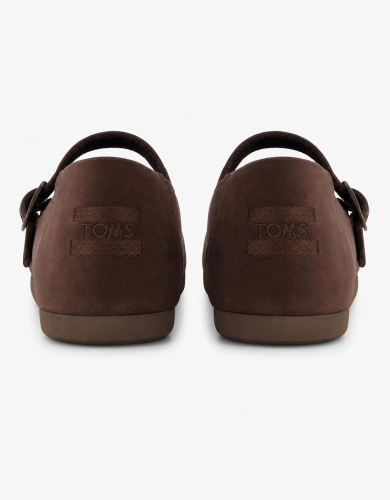 TOMS ALPARGATA MARY JANE Womens Mary Jane Dark Brown