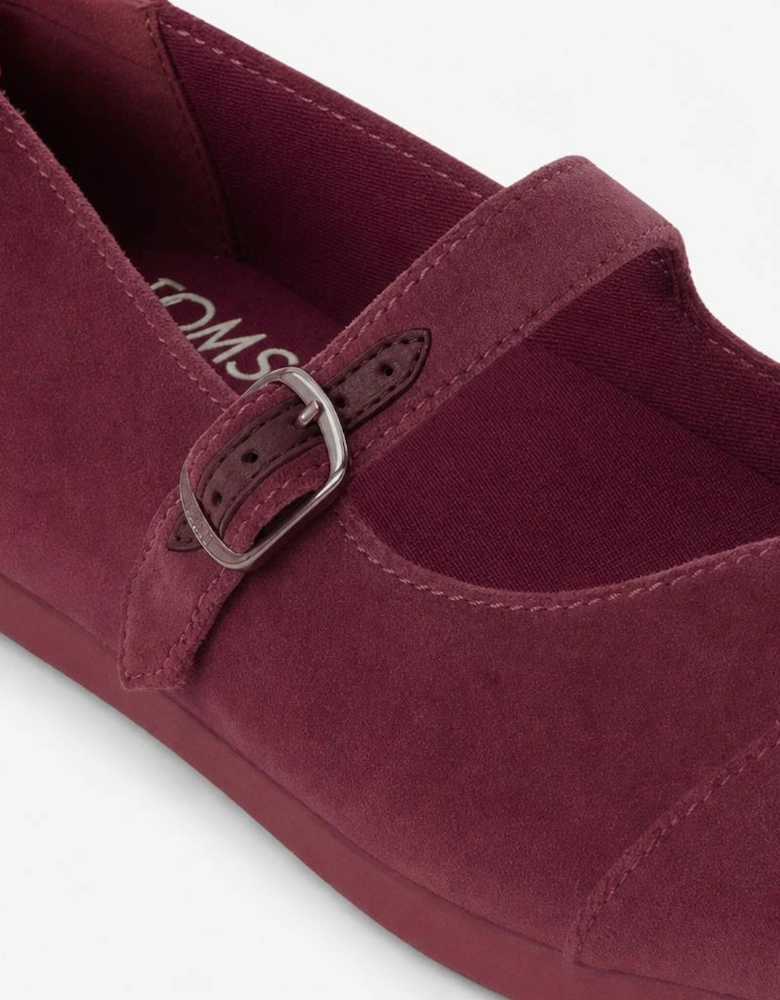 TOMS ALPARGATA MARY JANE Womens Mary Jane Dark Red