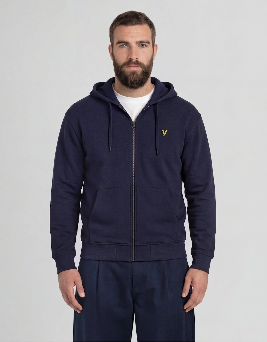 Loopback Cotton Full Zip Hoodie