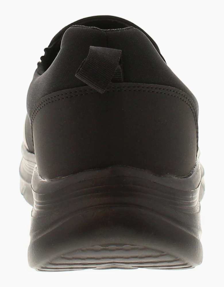 Focus Mens Trainers Jersey Textile Upper Wilkie Slip On black UK Size