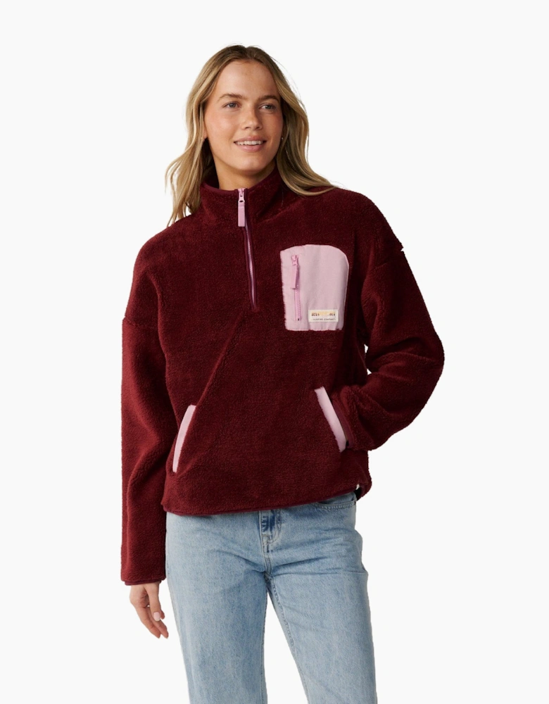 Rip Curl Womens Party Pack Polar Half Zip Fleece
