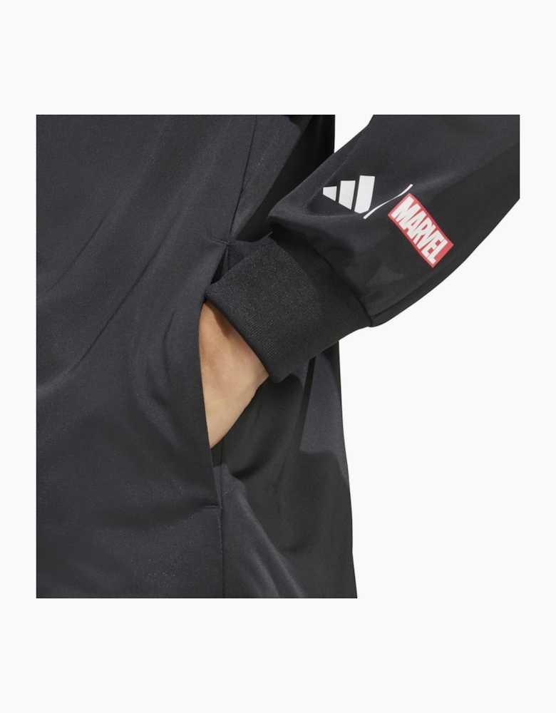 Mens All Blacks X Marvel Tracksuit Top