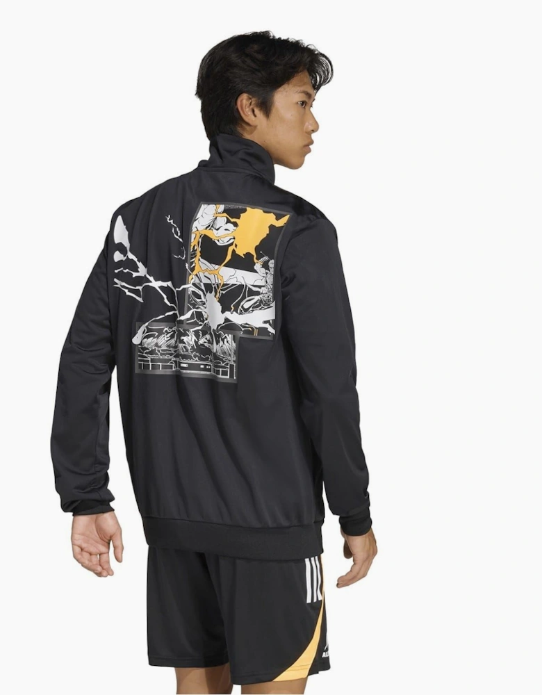 Mens All Blacks X Marvel Tracksuit Top